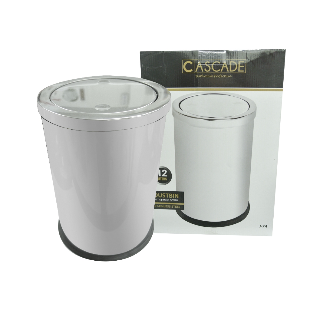 Cascade 12L Dustbin With Swing Cover | Shopee Philippines