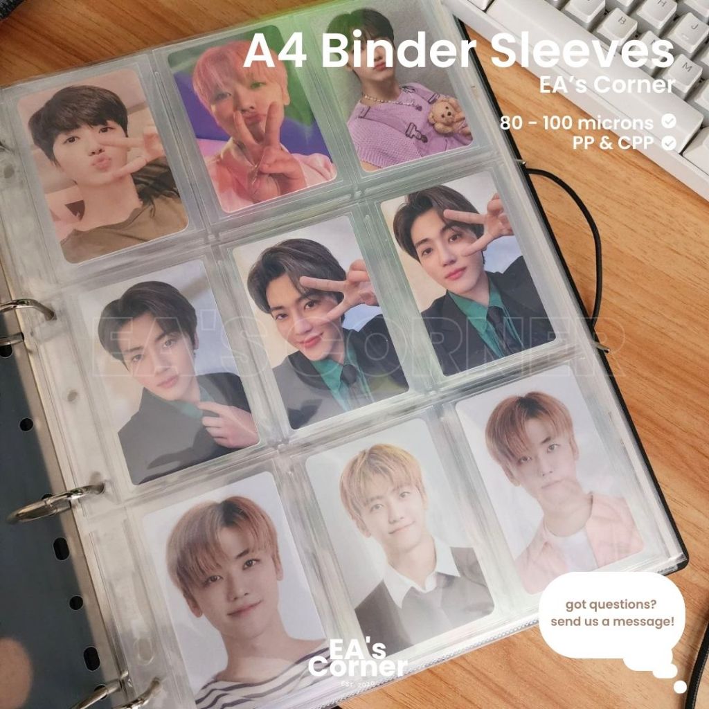 [EA's Corner] A4 11 7 Holes Binder Refill Pages Sleeve 1P 2P 3P 4P 6P ...