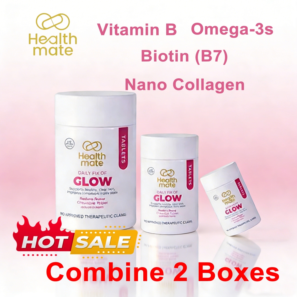 Healthmate GLOW Collagen Multivitamin and Omega Complex Tablets help ...