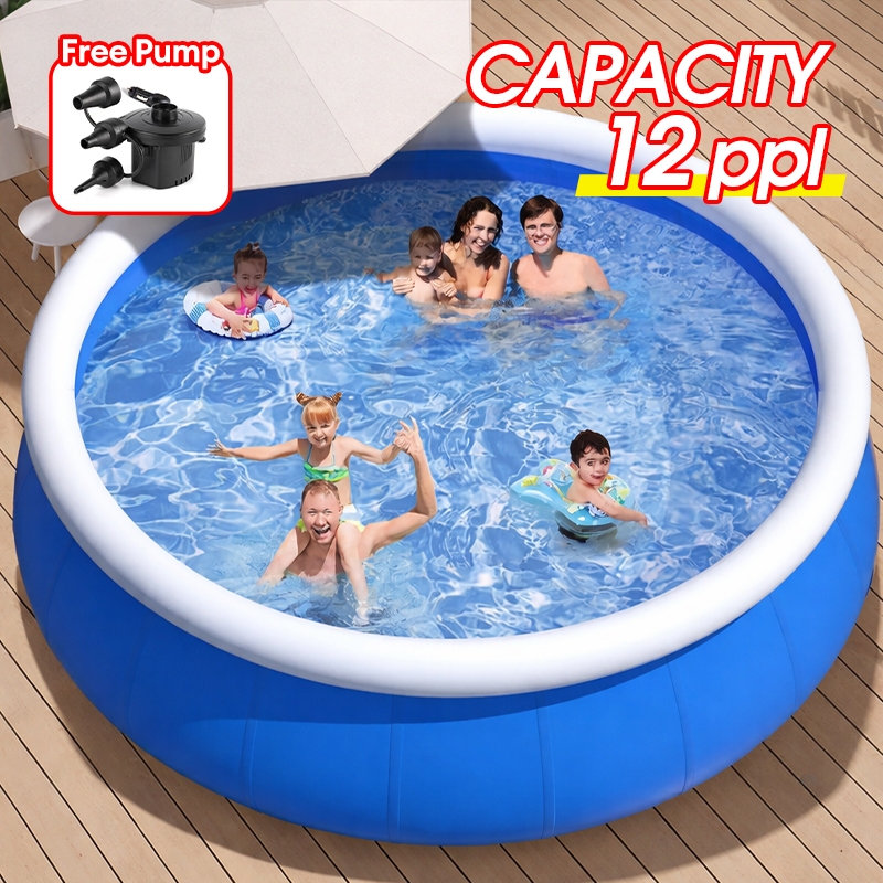 4.5M Swimming pool big size for family with pump 12ppl Inflatable ...