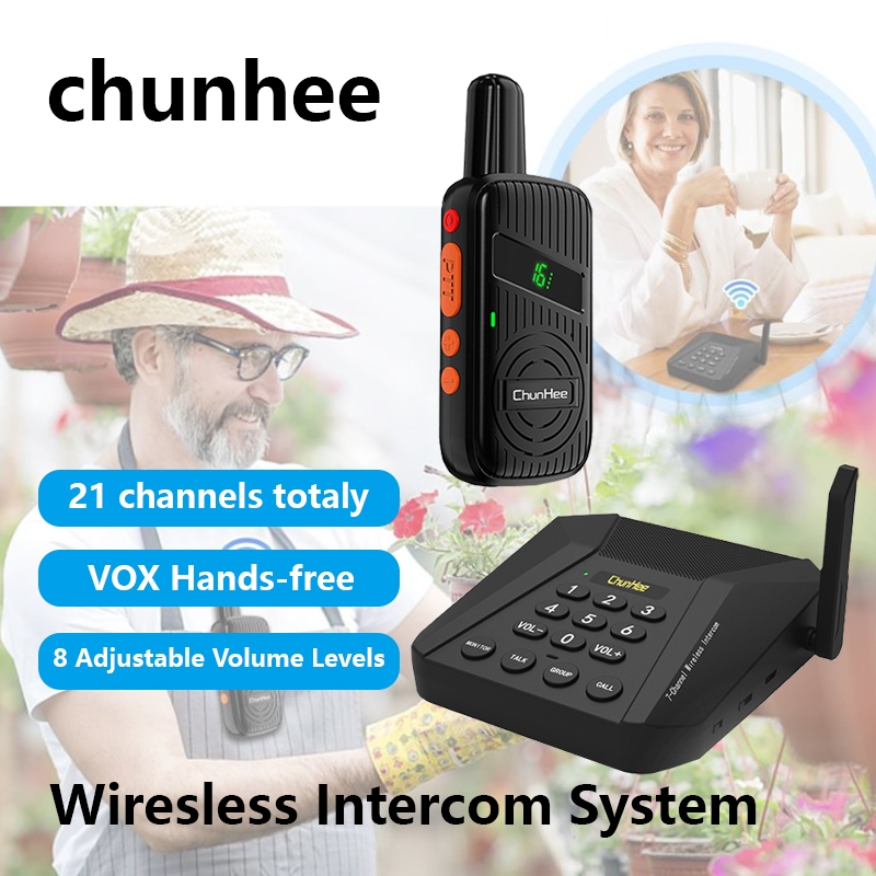 Chunhee Wireless Intercom System Type-C Charging 27-channel 500m No ...