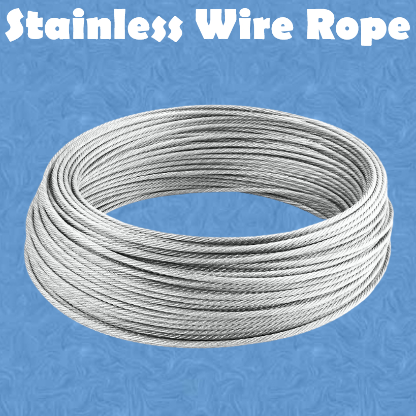 Stainless Steel Wire Rope Grade 304 Non-Magnetic Stranded Wire Rust ...