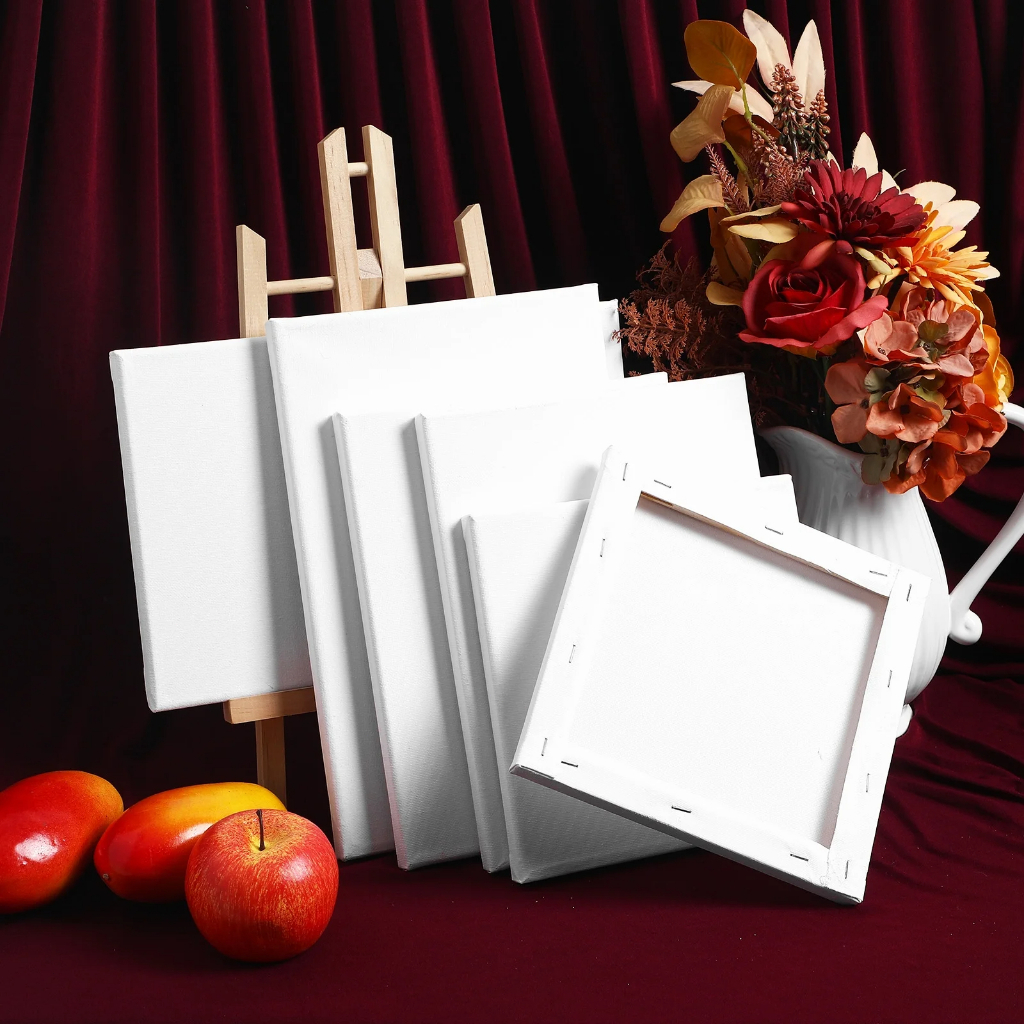 Primed Cotton Canvas Board for Painting with Wood Stand Acid-Free ...