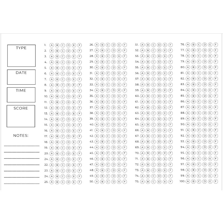 Shop answer sheet for Sale on Shopee Philippines