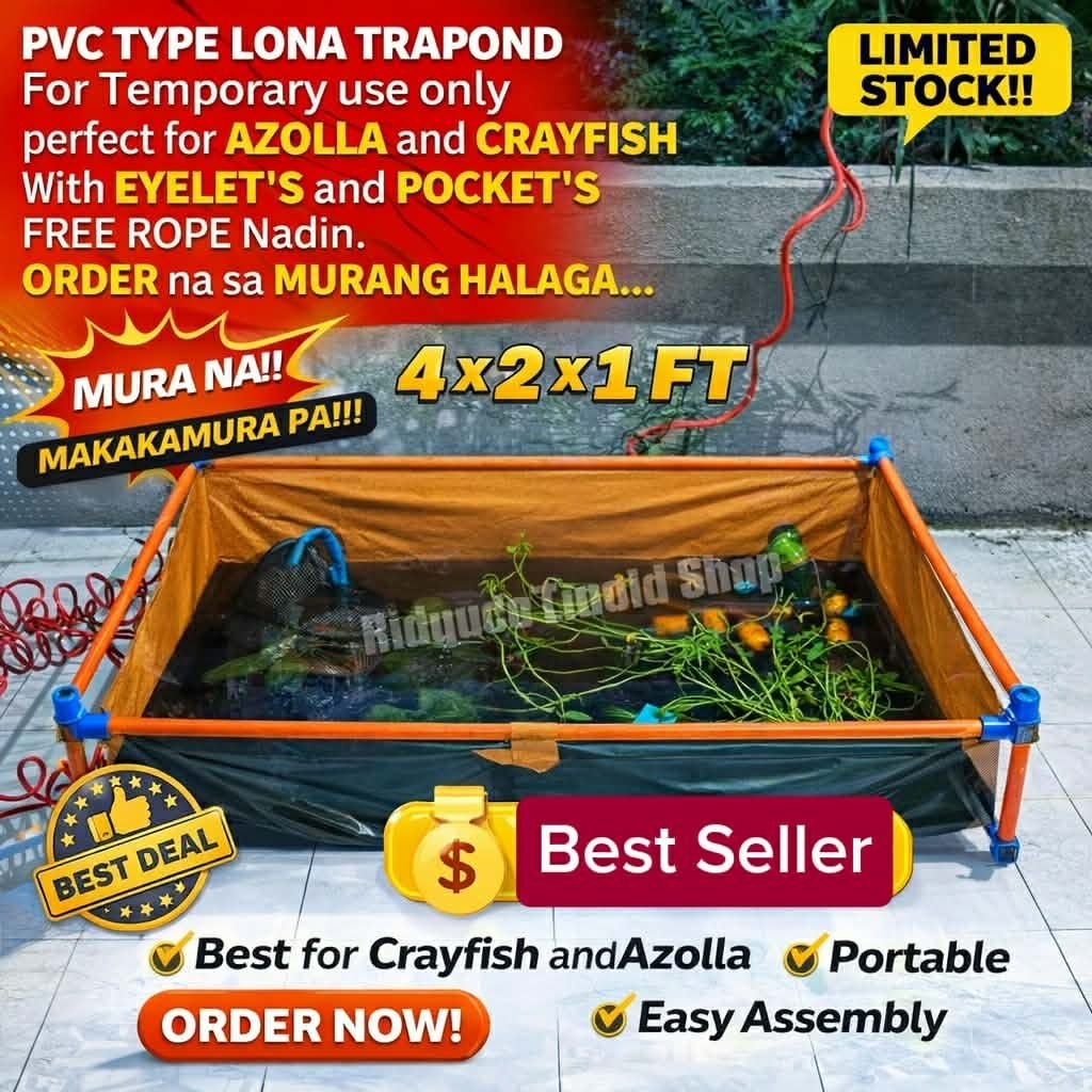 PVC TYPE MATERIAL FOR AZOLLA POND / BED LONA TRAPAL POND AFFORDABLE ...