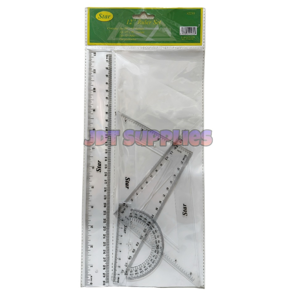 Star Ruler Set [12 inches] | Shopee Philippines