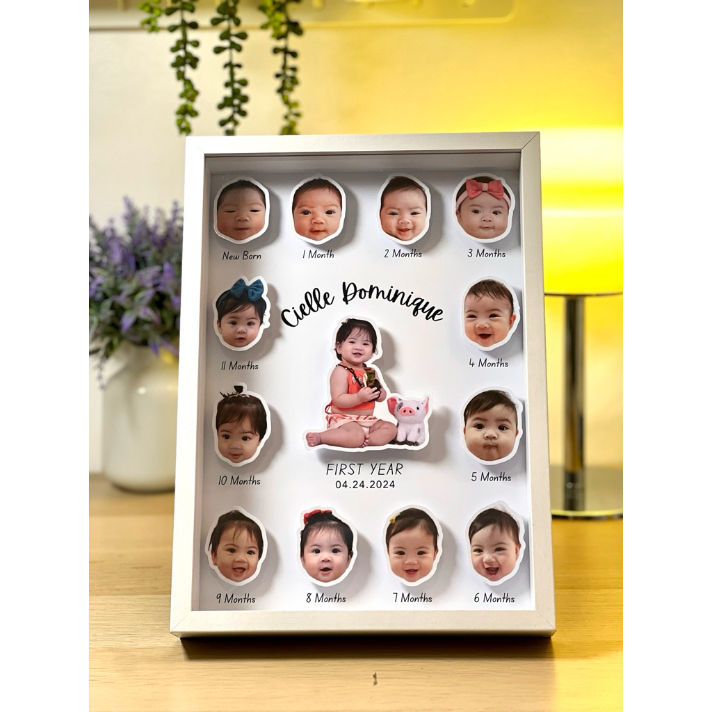 PERSONALIZED POP UP 3D BABY MILESTONE FRAME | Shopee Philippines