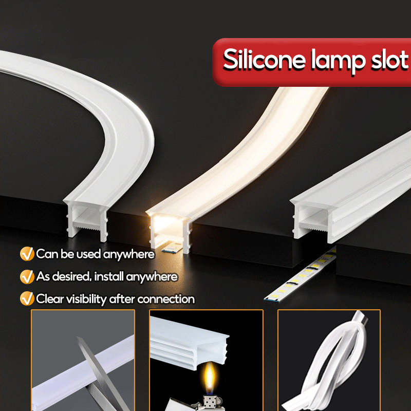 3m/5m LED Silicone Light Channel - 360° Bendable Easy Installation High ...