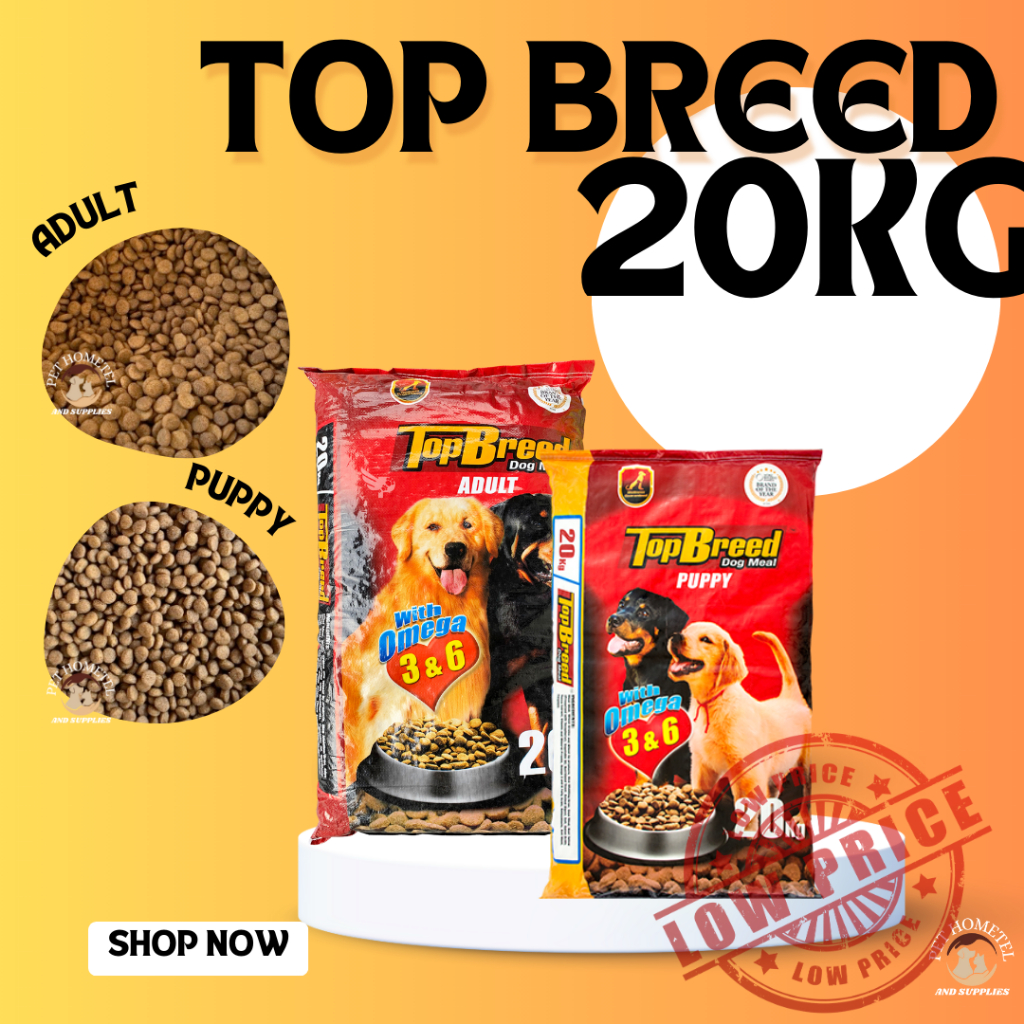 TOP BREED ADULT/PUPPY 20kg | Shopee Philippines