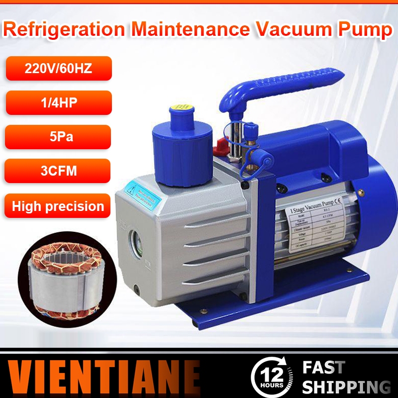 Rotary Vane Vacuum Pump 1/4hp VP115 Single Stage 5Pa Rotary Miniature ...
