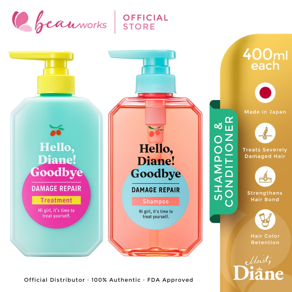 Hello, Diane! Goodbye Shampoo & Treatment (400 ML each) | Shopee ...