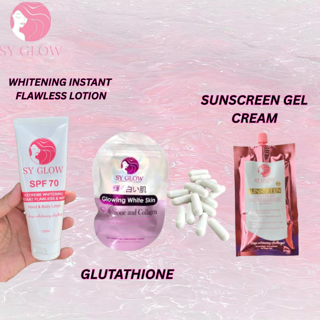 SY GLOW --- SPF70 INSTANT FLAWLESS LTN+GLUTATHIONE CPSL+SNSCRN GRL CRM  (DAVAO) | Shopee Philippines