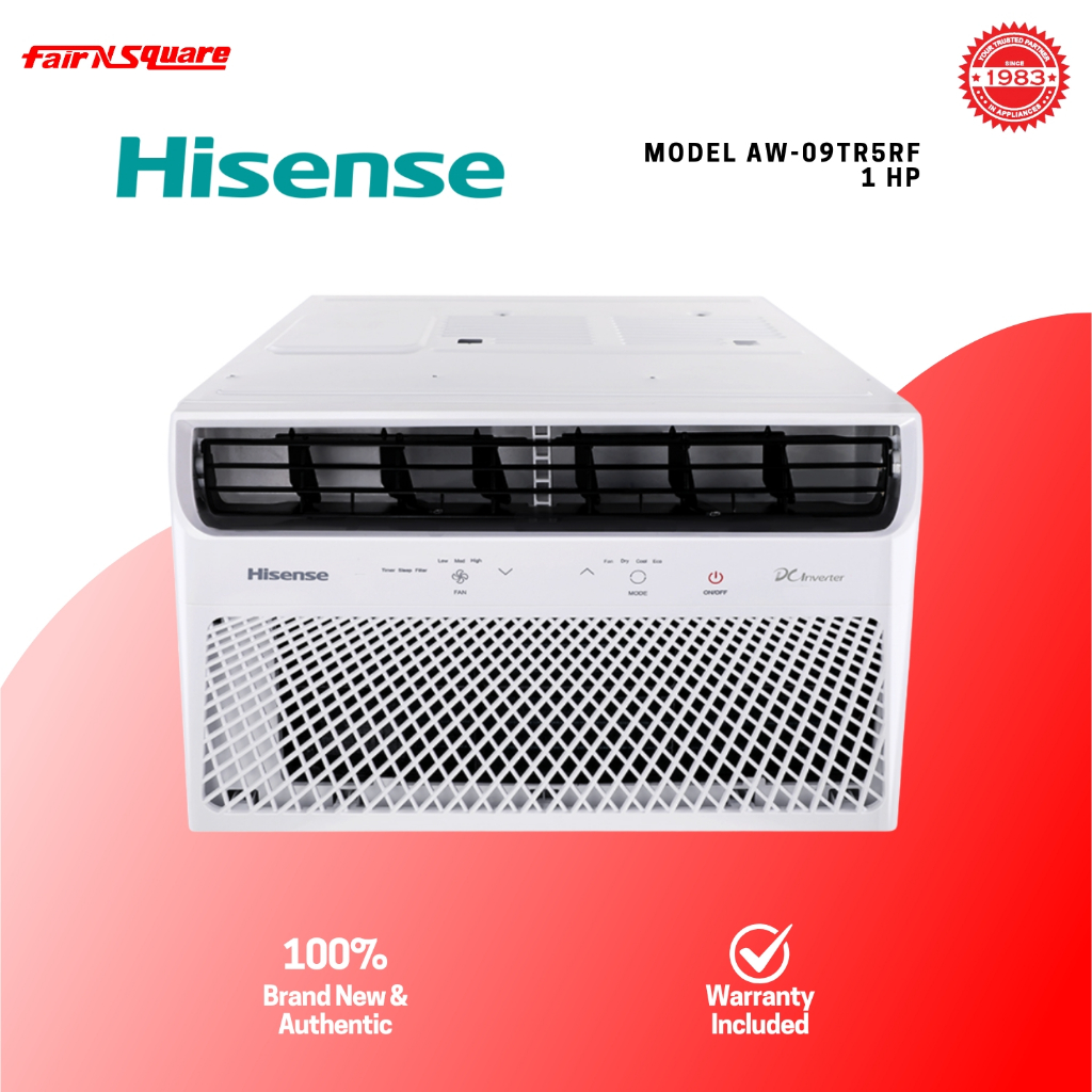Hisense 1HP Window Aircon Inverter with Remote (AW-09TR5RF) | Shopee ...