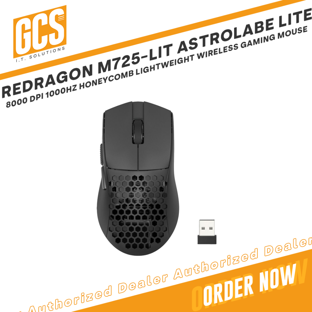 Redragon M725-LIT Astrolabe Lite 8000 DPI Lightweight 49g Tri-Mode ...