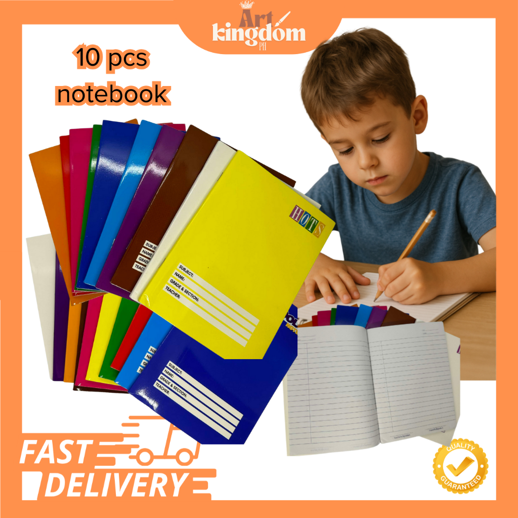 10pcs Random Brand Notebooks – 80 Leaves Each | Composition / Writing ...