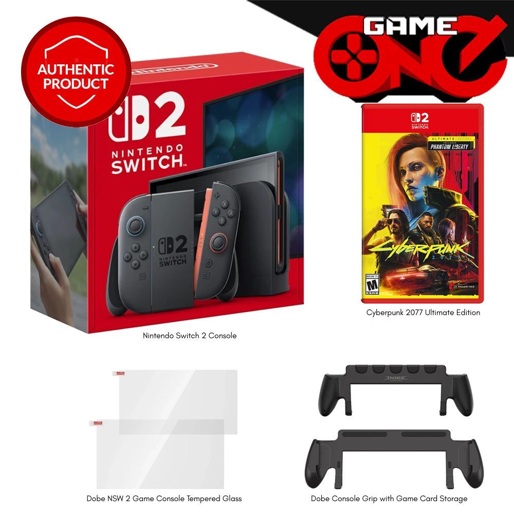 Nintendo Switch 2 Console + Cyberpunk 2077 Ultimate Edition + Dobe ...