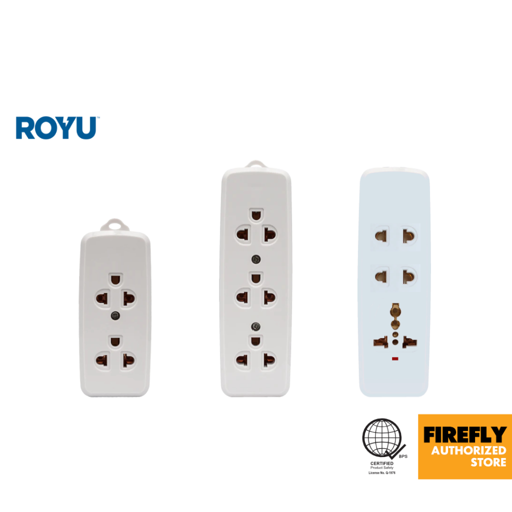 Royu Surface Type Outlets with Ground | Shopee Philippines