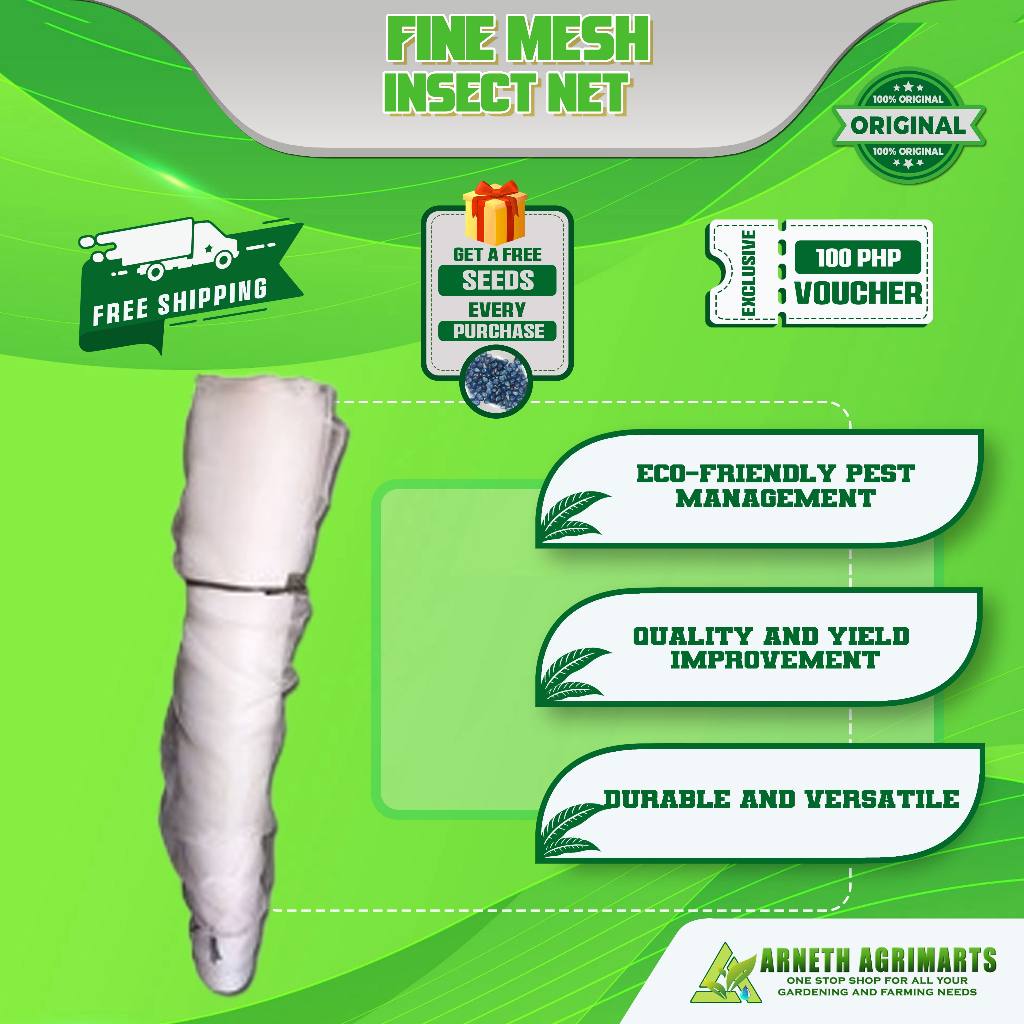 ARNETH FINE MESH INSECT NET 1.5 METERS BY 5 METER | Shopee Philippines