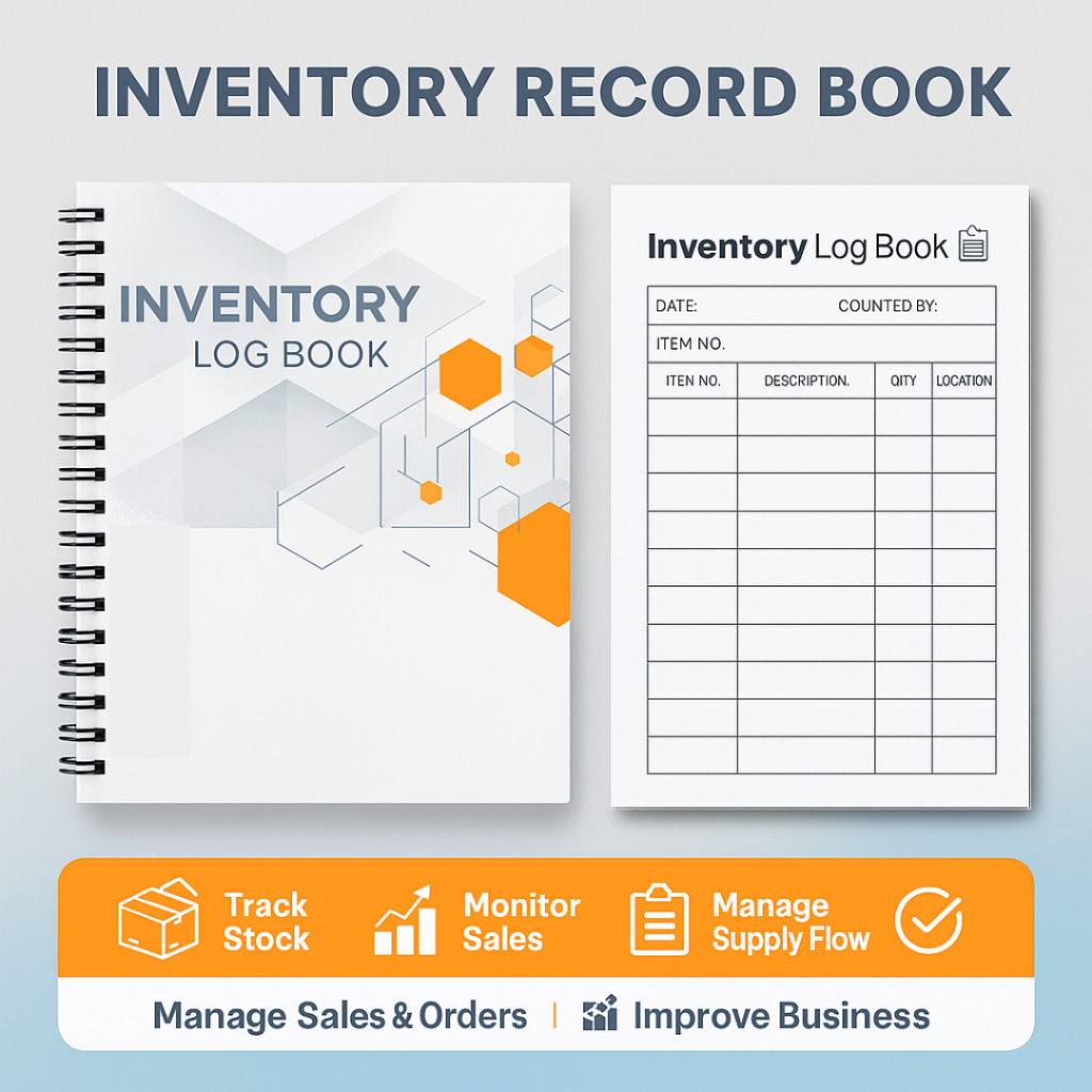 Stock Record Book – Business Inventory Tracker for Products, Sales ...