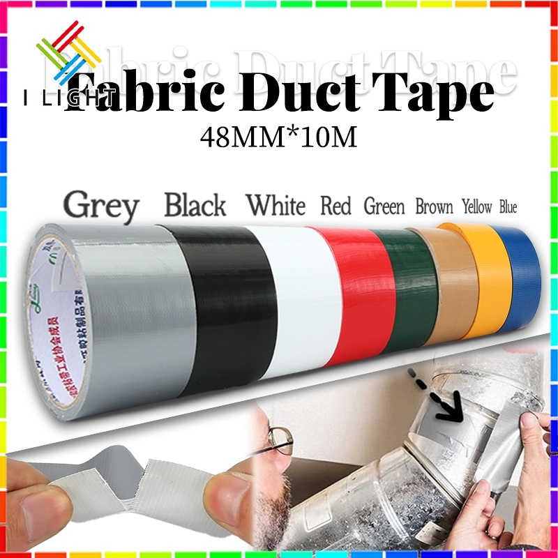 (Fast Delivery)48MM*10M Fabric Duct Tape Cloth Duct Waterproof Duct ...