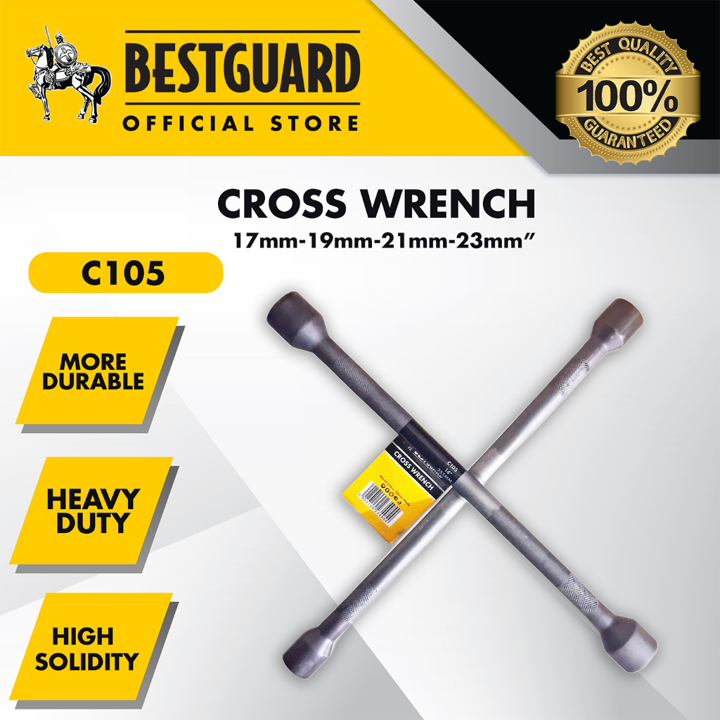 Bestguard C105 Durable allen key wrench/tire cross wrench carbon steel ...