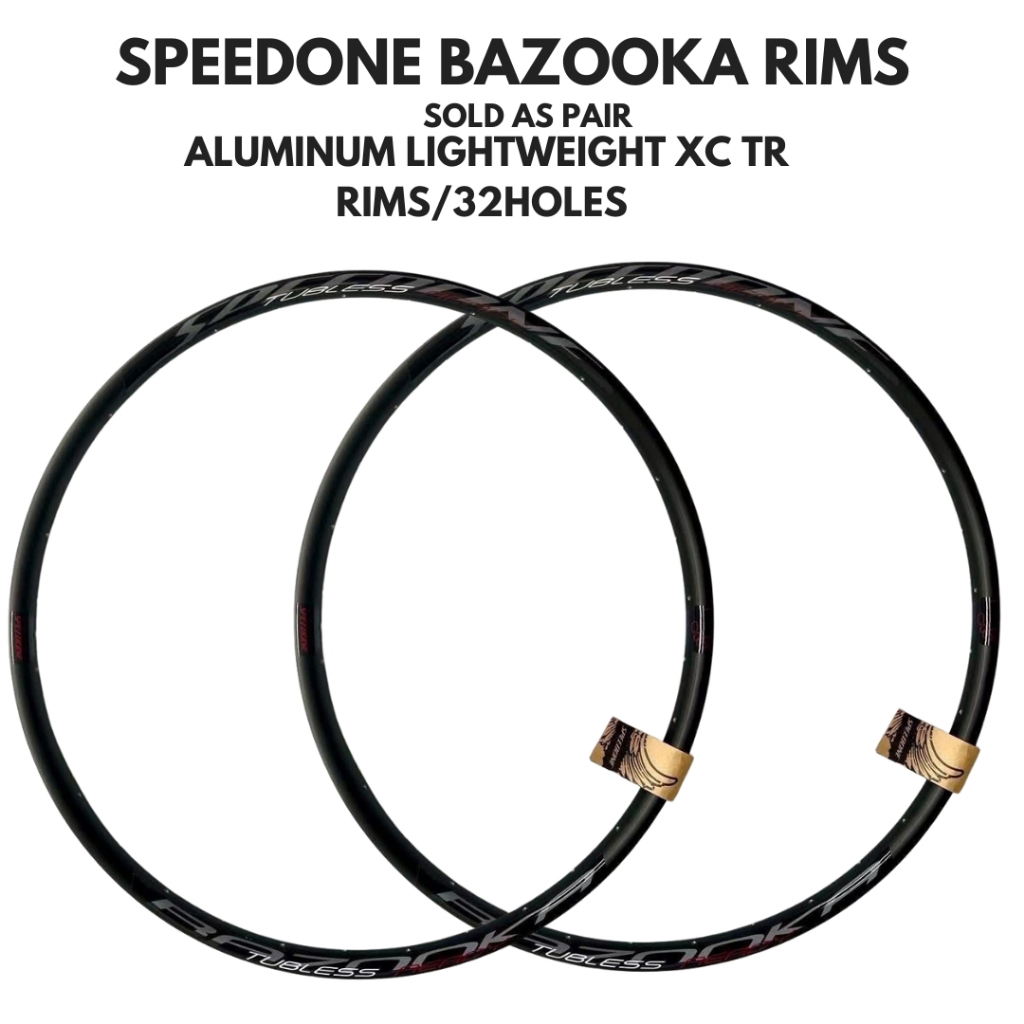 SPEEDONE BAZOOKA RIMS TUBELESS READY FOR MTB 29&27.5 | Shopee Philippines