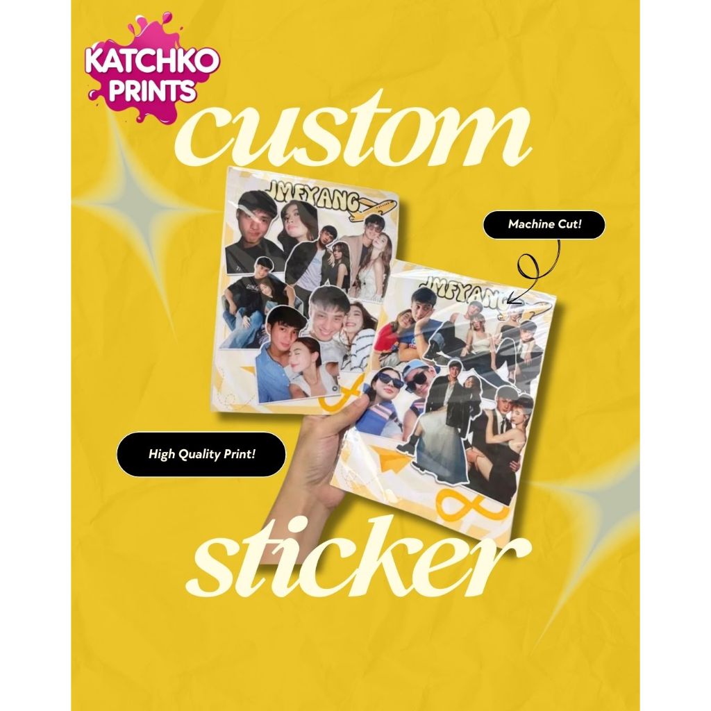 Personalized Sticker Packs; with free photo edit; Waterproof Stickers ...