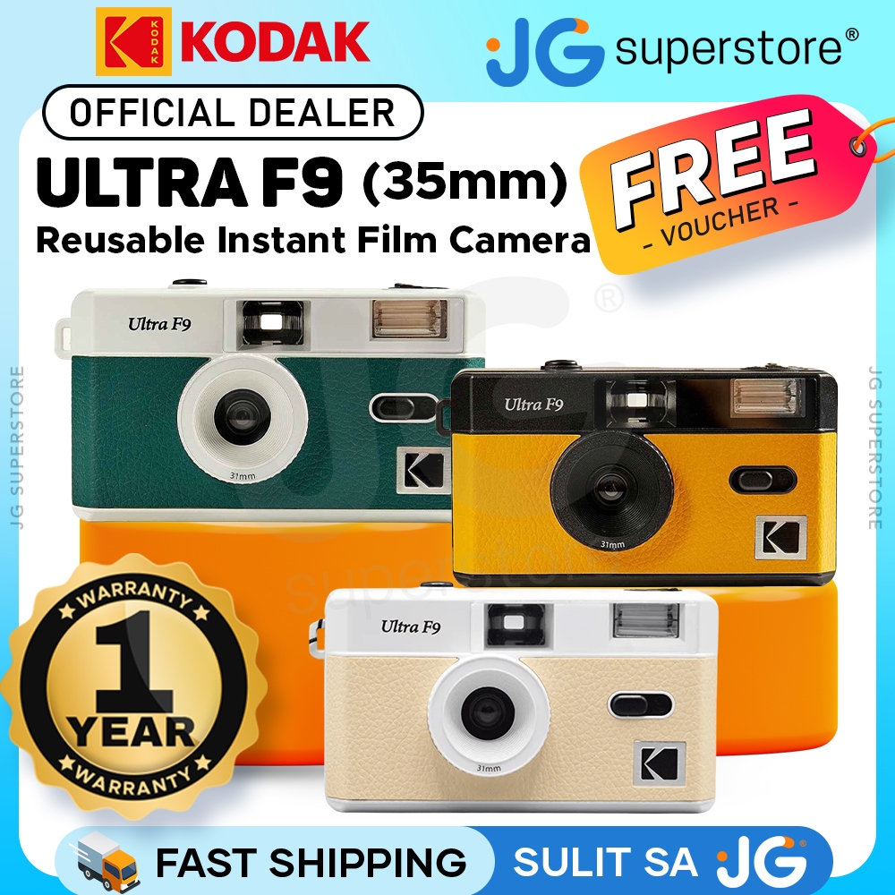KODAK Ultra F9 Reusable Instant Film Camera 35mm Manual Fixed Focus ...