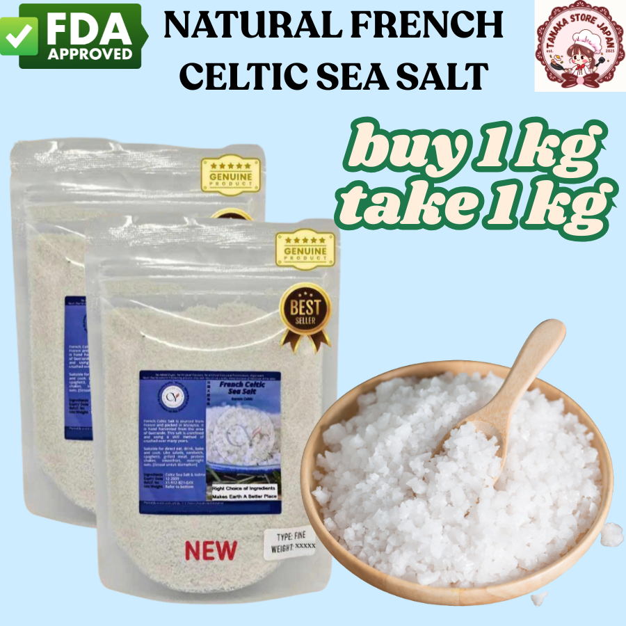 [BUY 1KG TAKE 1KG] Natural French Celtic Fine Sea Salt Seasoning ...