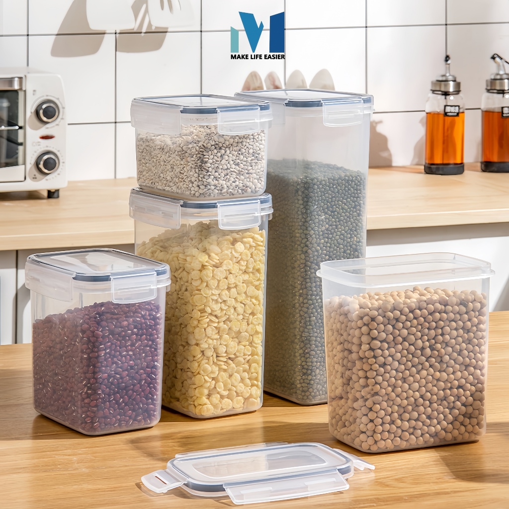 MK Clear Airtight Food Storage Container Perfect for Secure Storage ...