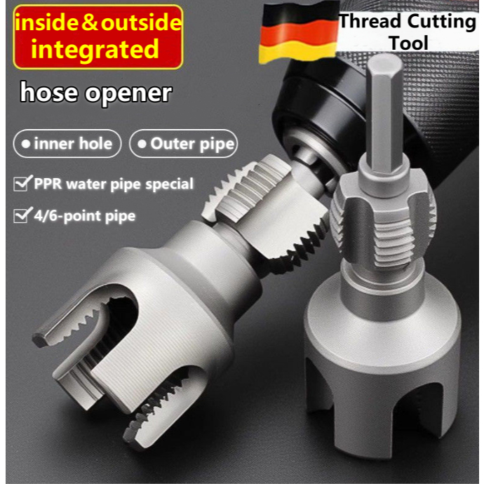 1/2＆3/4 inch PPR Pipes Thread Cutting Tool Internal and External Thread ...