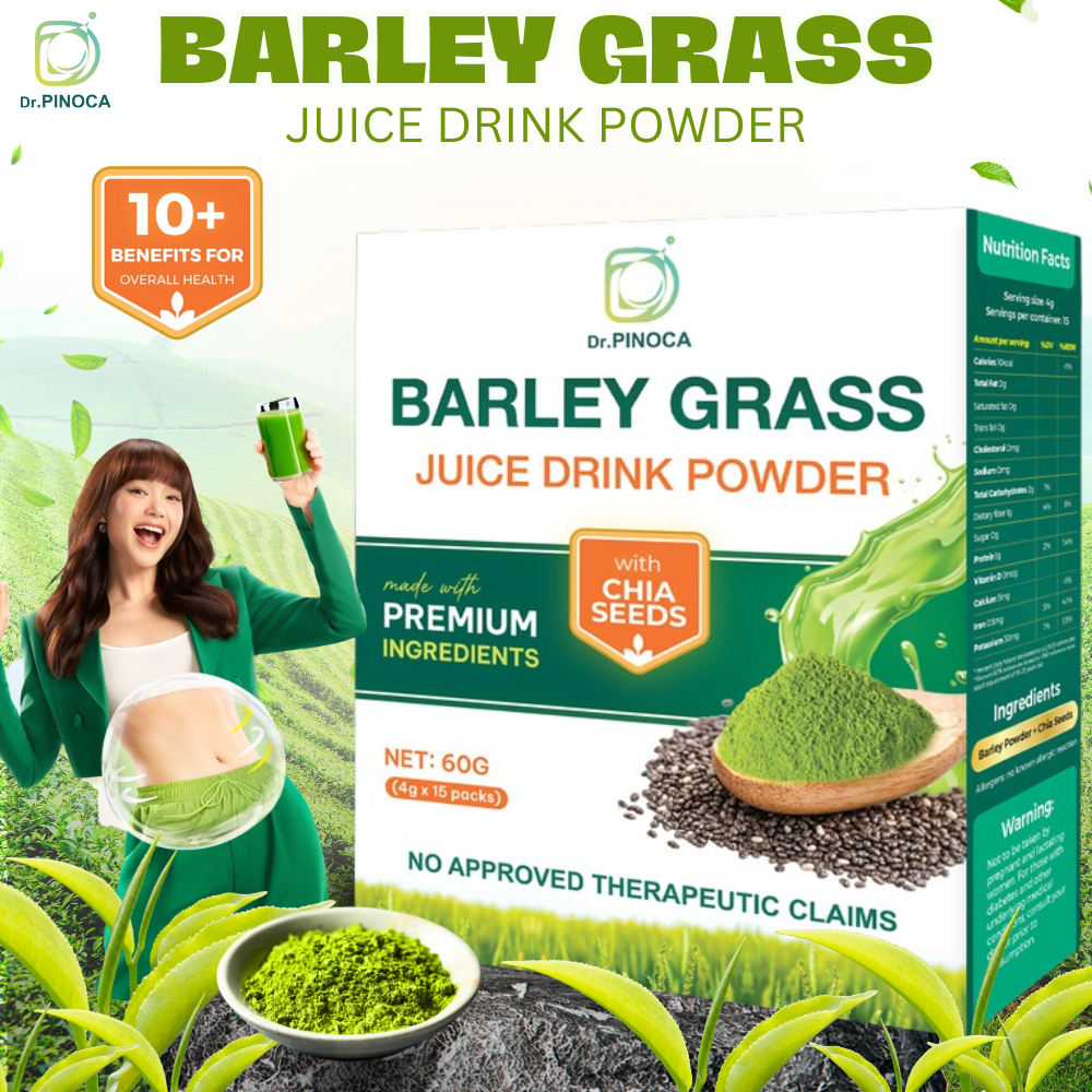 Chia Seed Barley Grass Dr Pinoca Juice Drink Powder Brighten Skin Lose ...