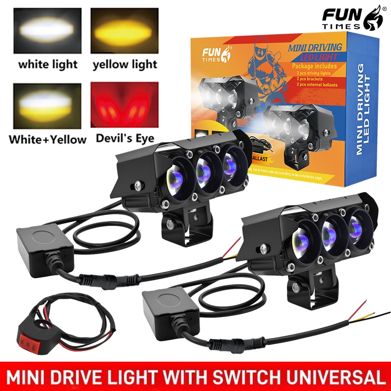 Mini Driving Light High and Low Beam White and Yellow Single And Dual ...