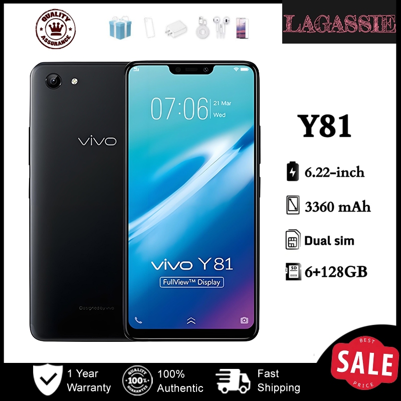Original Y81 smartphone 6+128GB 6.22-inch screen Dual sim with WIFI ...