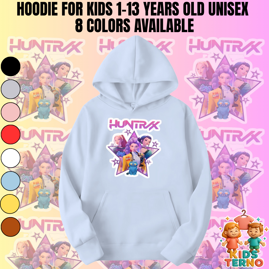 Huntrix Kpop Demon Hunter 1-13 years old Saja Boys Kids Hoodie Jacket ...
