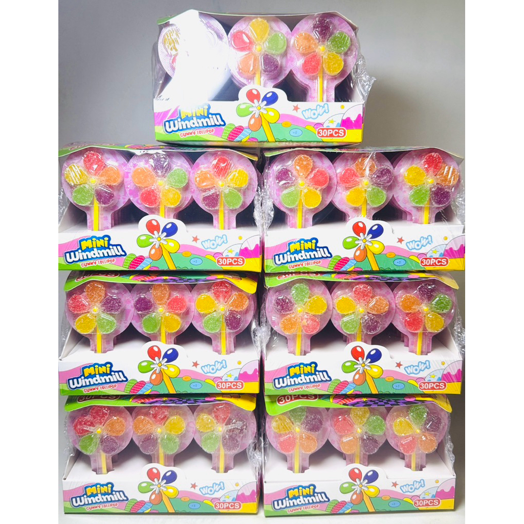 Mini Windmill Gummy Lollipop 30pcs per Box | Shopee Philippines