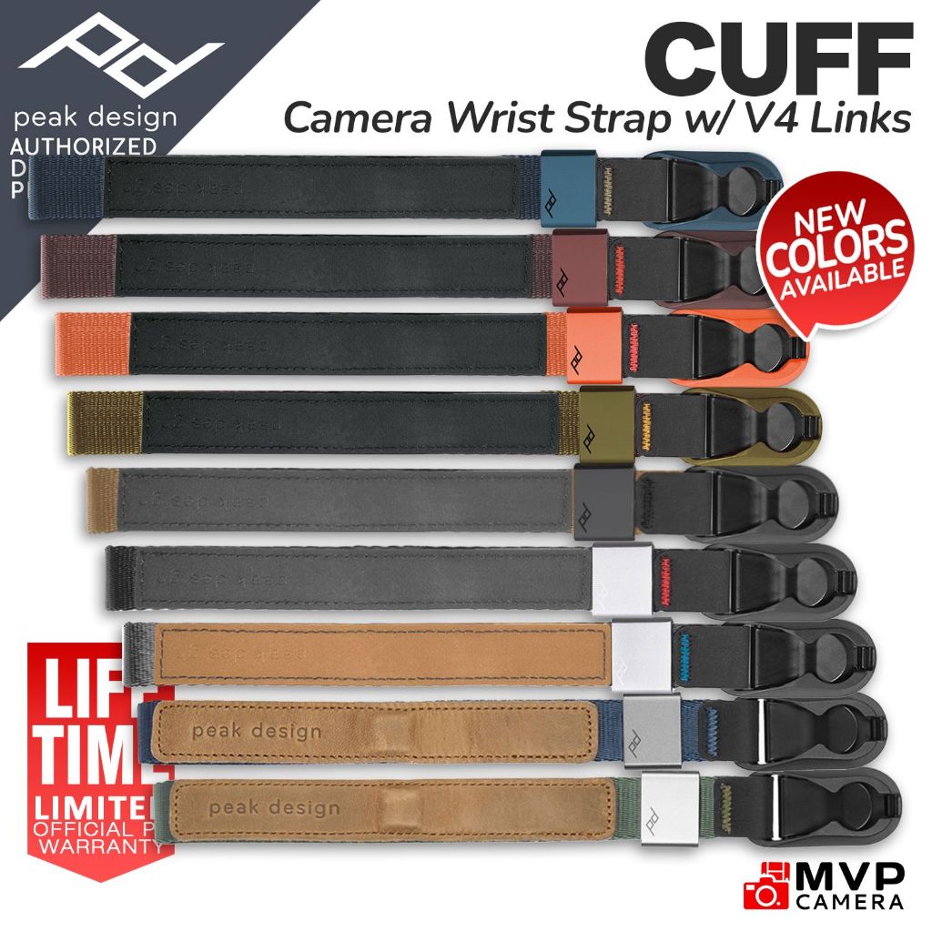 Peak Design CUFF Camera Hand Wrist Strap Coyote Eclipse Ibis Kelp Ocean ...