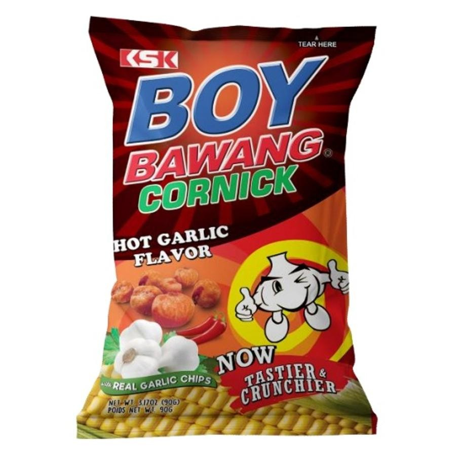 Boy Bawang Cornick Hot Garlic Flavor 90g | Shopee Philippines