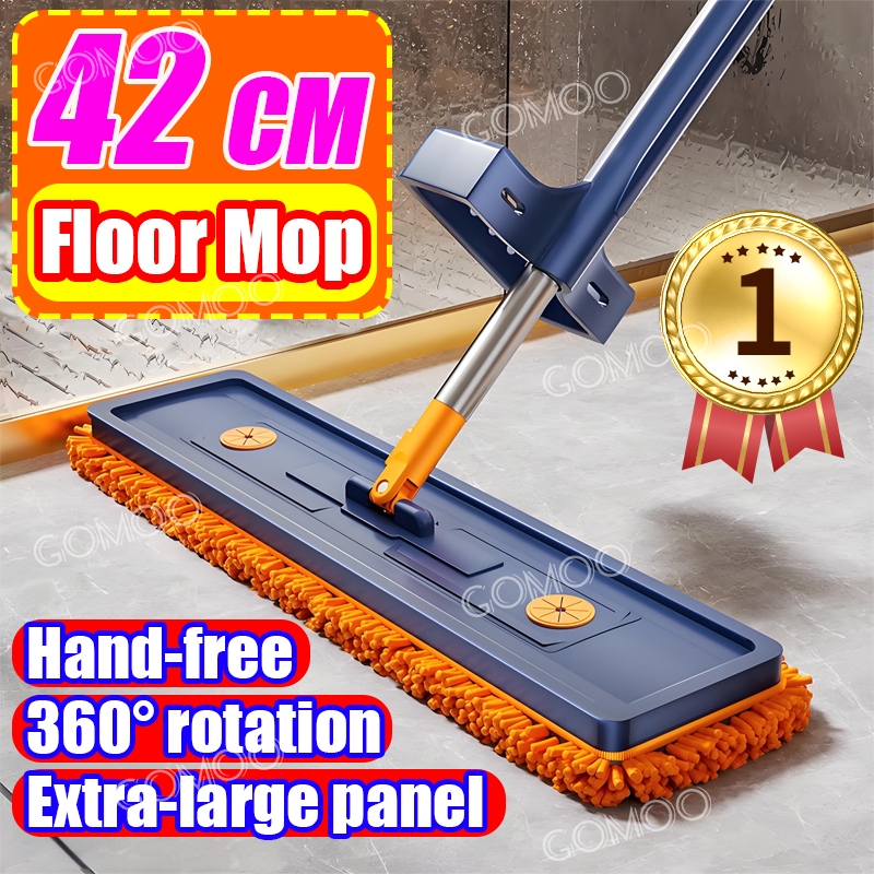 COD Chenille Mop Flat Mop Soft Dust For Floor 360 Spin Mop Self-Wash ...