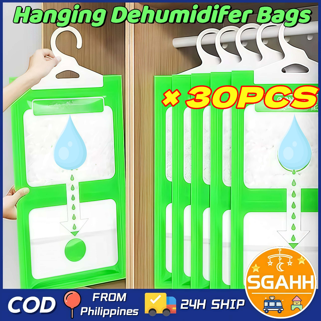 30PCS Dehumidifier Bags Moisture Absorbing Drying Hanging Bags for ...