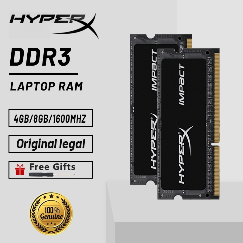HyperX DDR3L RAM 4GB/8GB Hyperx Laptop RAM DDR3 1600MHZ SODIMM memory for  notebook DDR3L RAM