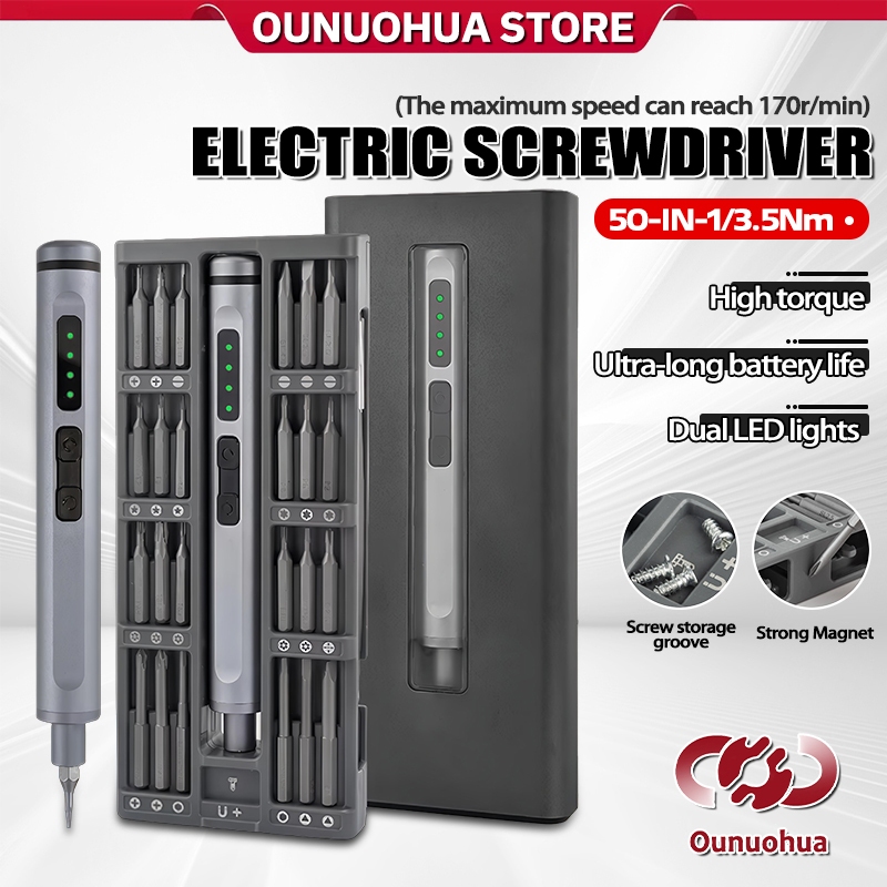 50 in 1 Electric Screwdriver Precision Repair Power Tools Handheld ...