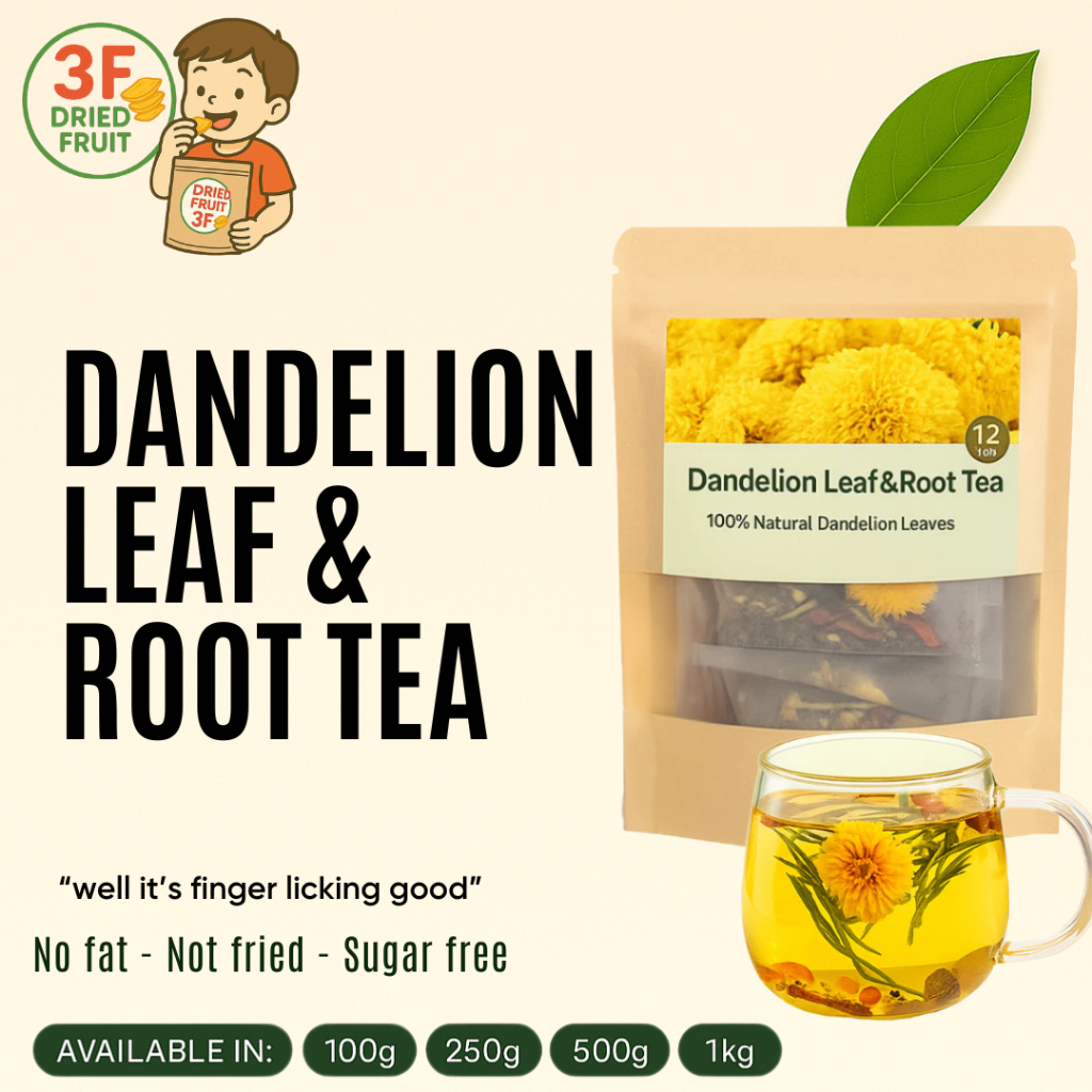 DANDELION LEAF & ROOT TEA - Detox Herbal Tea Bags Dandelion Root & Leaf ...