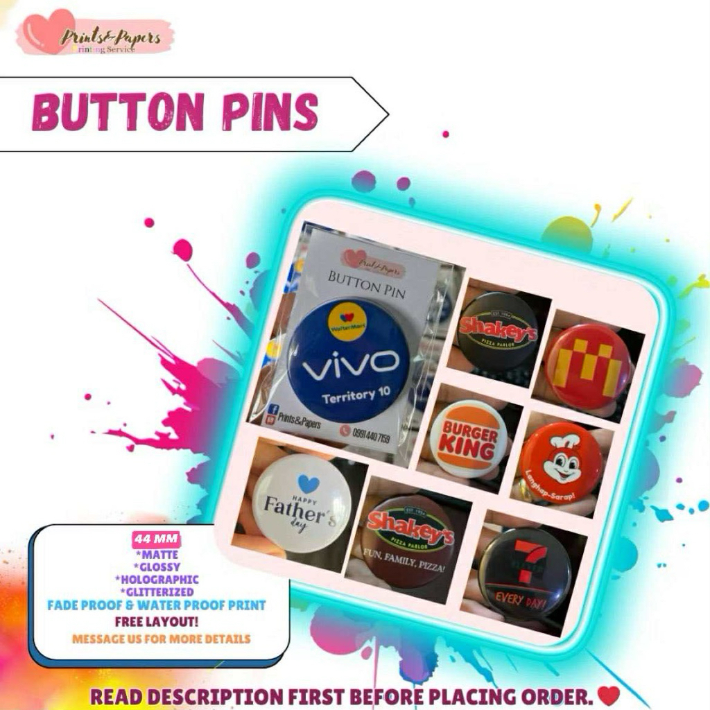 Button Pins-Customized | Shopee Philippines
