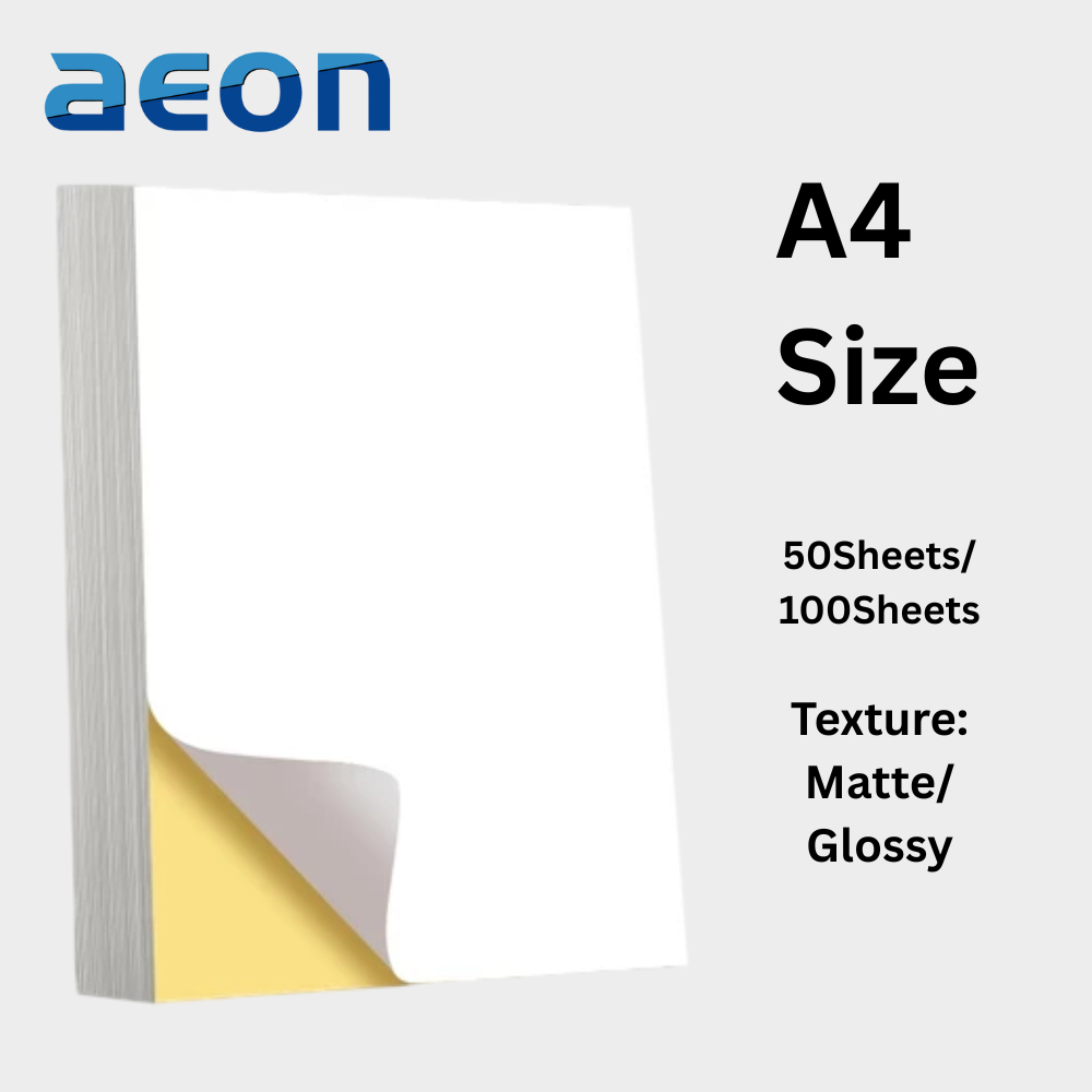 A4 Printable Sticker Paper with Strong Adhesive Backing for Reliable ...
