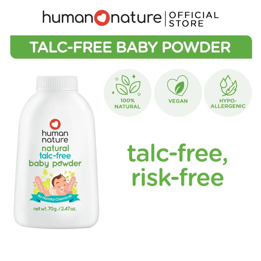 Human Nature Talc-free Baby Powder 70g (No Harmful Chemicals)