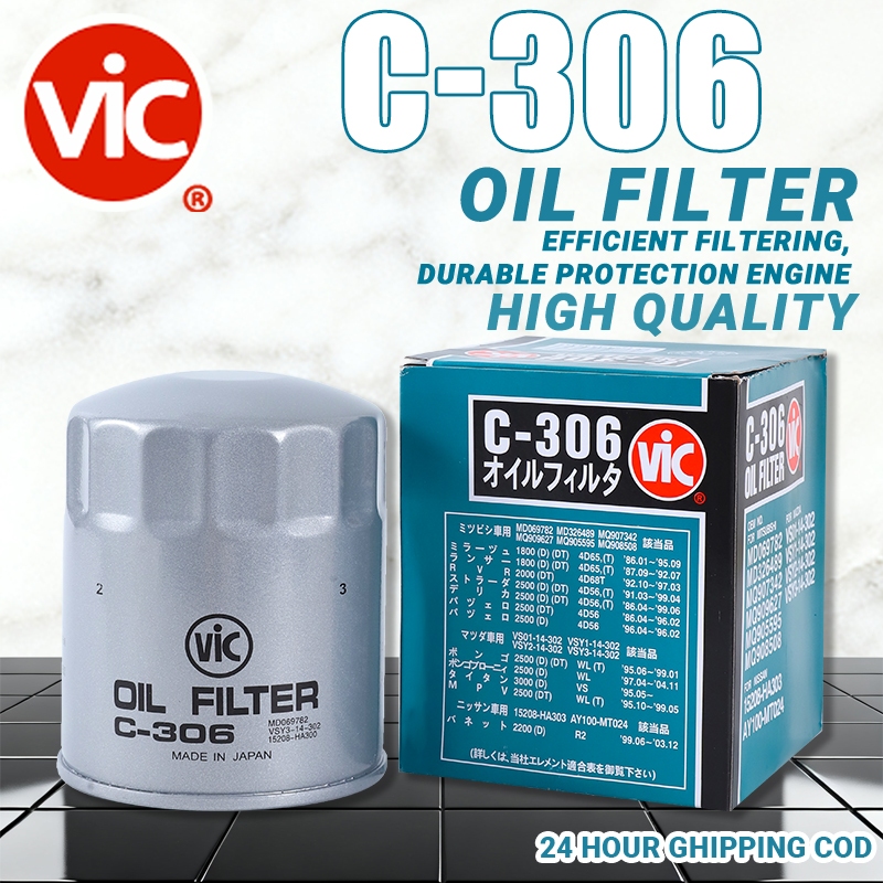 JAPAN VIC Oil Filter C-306 Original For Mitsubishi Montero 4D56 ...