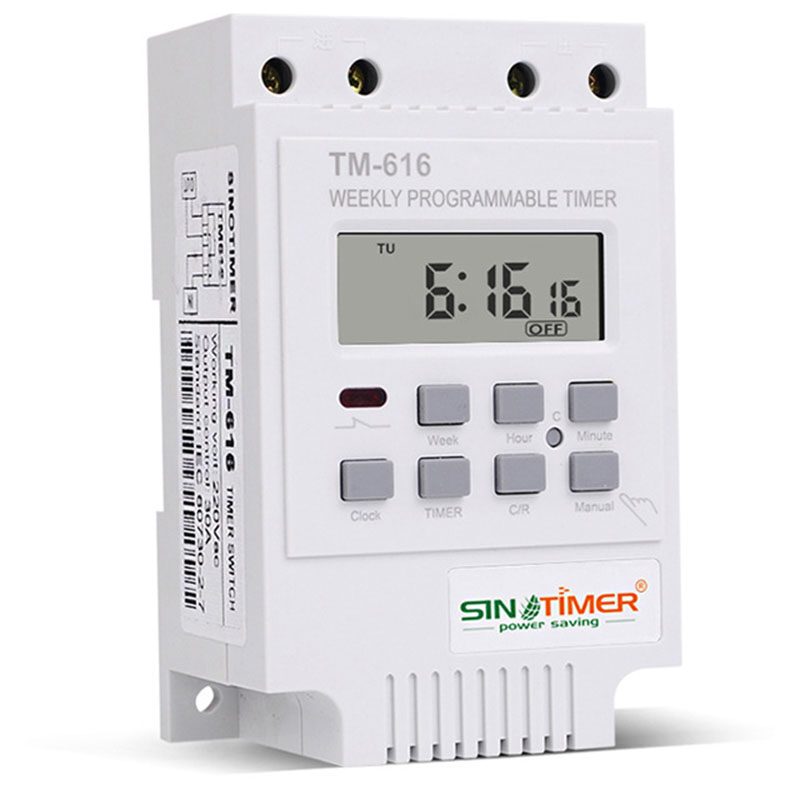 SINOTIMER TM616W-2 30A 220V Electronic Weekly Programmable Digital Time ...