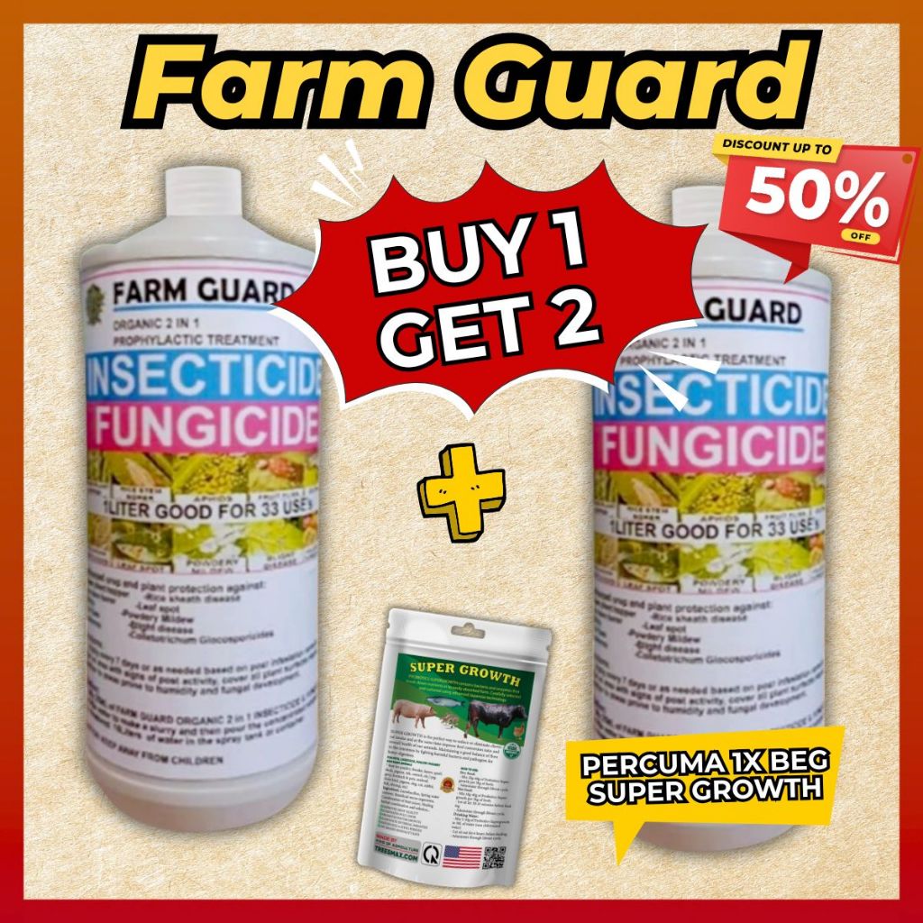 GENUINE FARMGUARD 2-IN-1 ORGANIC INSECTICIDE & FUNGICIDE [ FARM GUARD ...