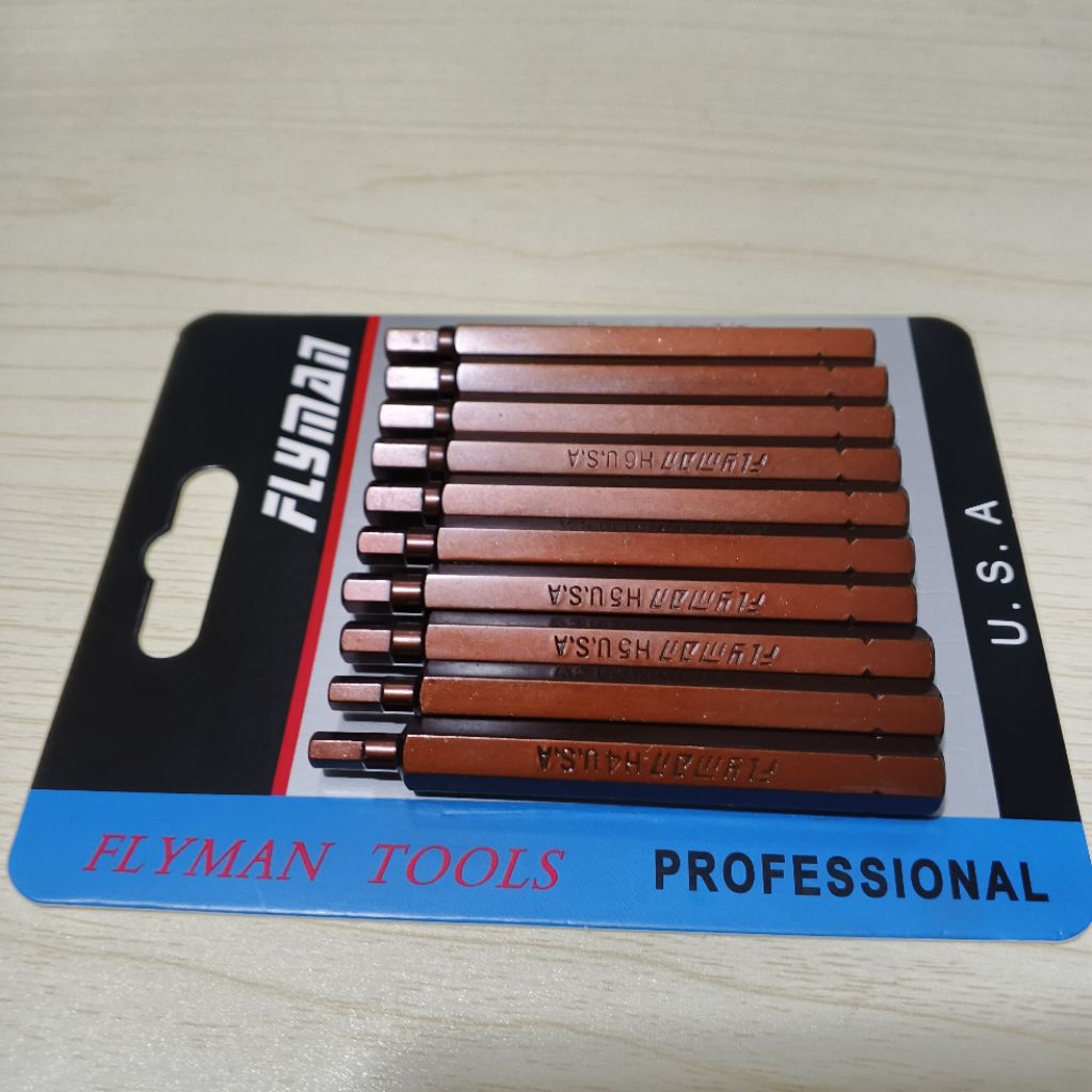 original flyman Allen bit set size ( 4mm )(5mm)(6mm) heavy duty ...